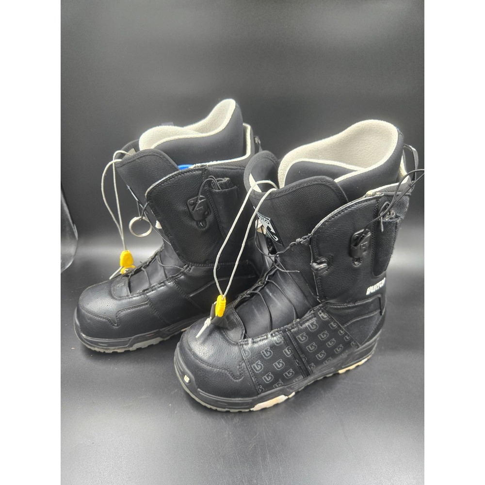Burton Moto Mens Snowboard Boots Black Speed Zone Lacing Imprint 1 Size 10